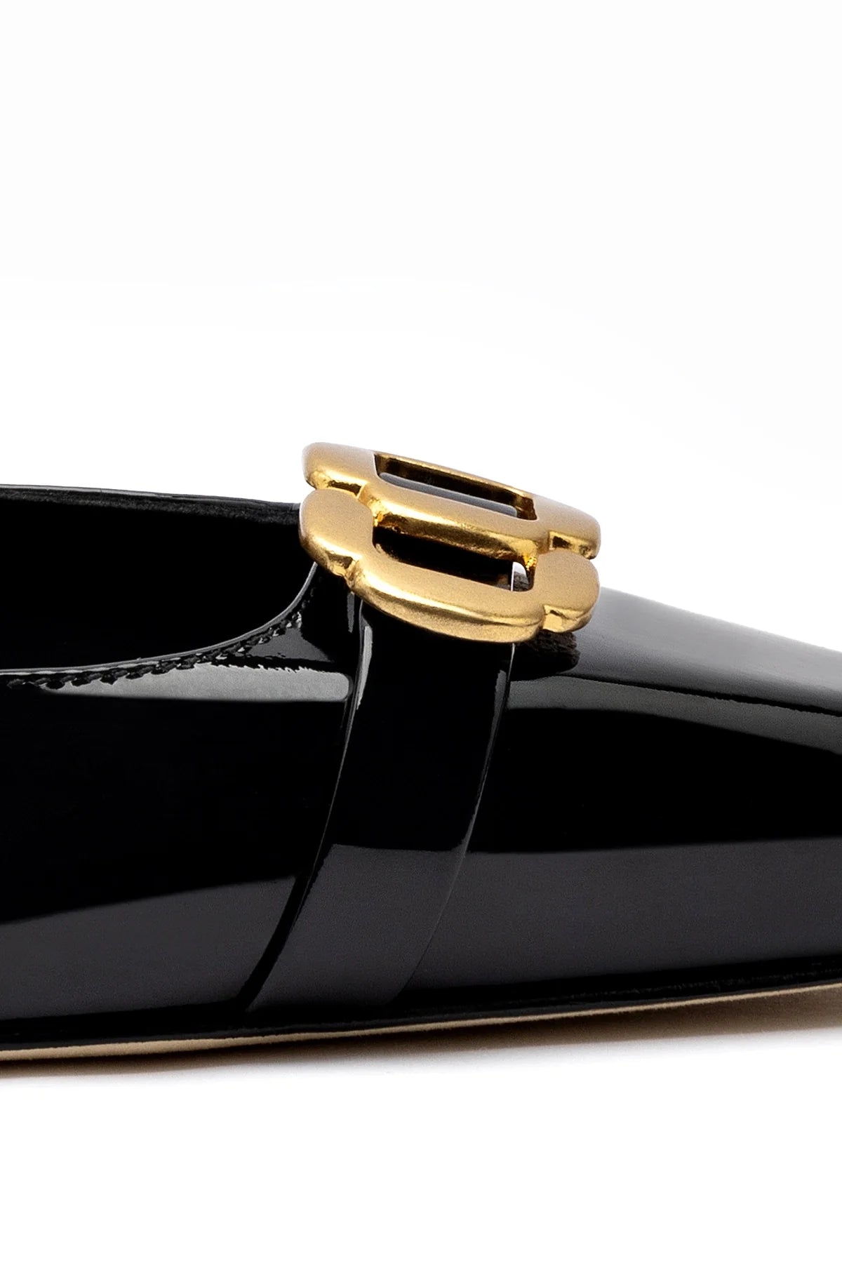Larroude Franca Pump In Black Patent Leather