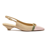 Franca Pump In Beige Raffia