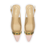 Franca Pump In Beige Raffia