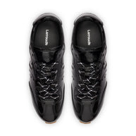 Larroude Stella Sneaker In Black Patent Leather
