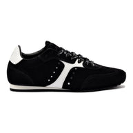Larroude Stella Sneaker In Black Suede