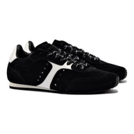 Larroude Stella Sneaker In Black Suede