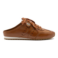 Larroude Stella Mule In Caramel Leather