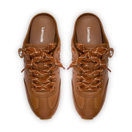 Larroude Stella Mule In Caramel Leather
