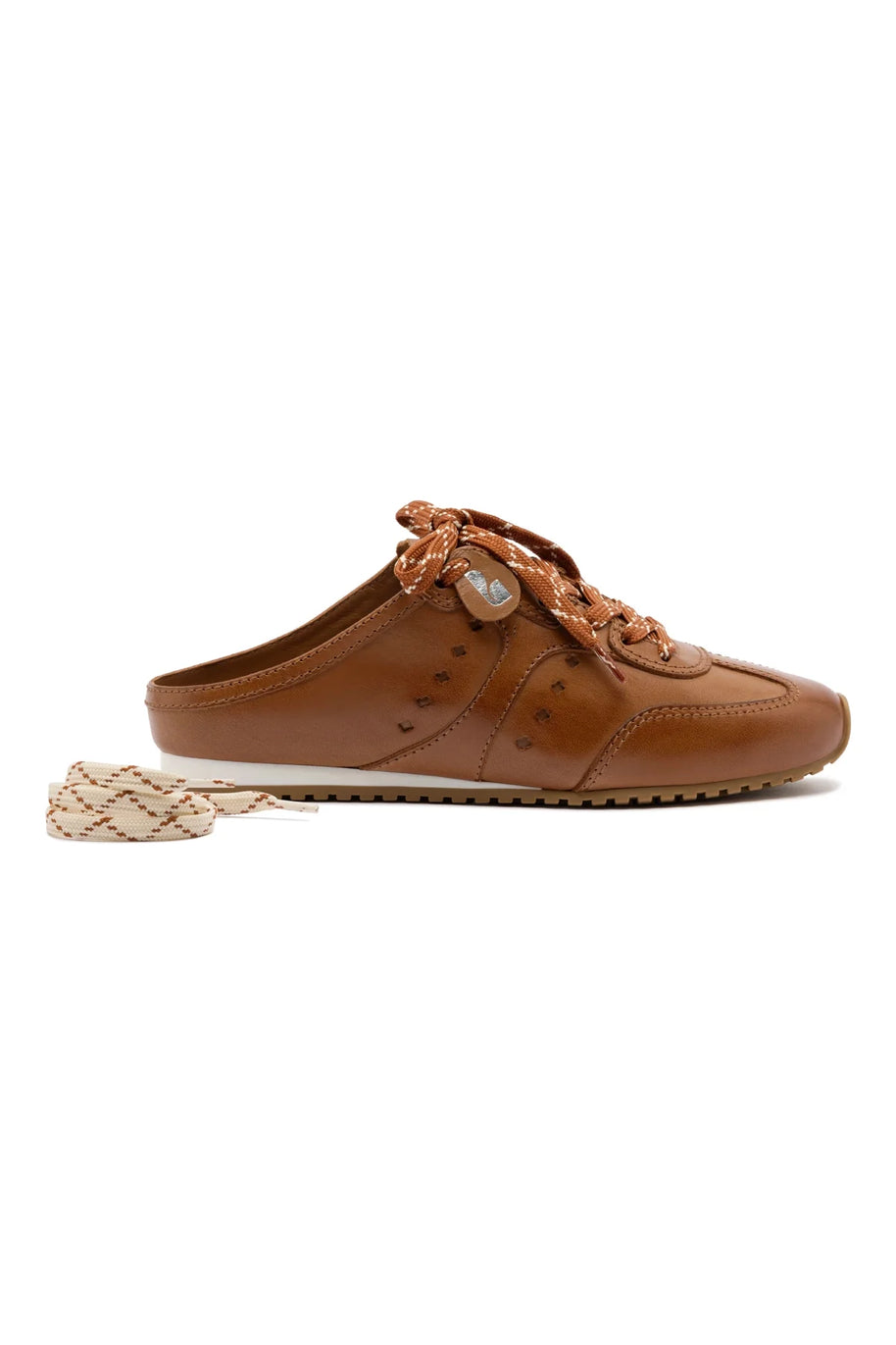Larroude Stella Mule In Caramel Leather