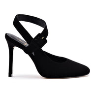 Deena By Larroudé Pump In Black Suede