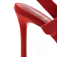 Larroude Deena By Larroudé Pump In Red Suede