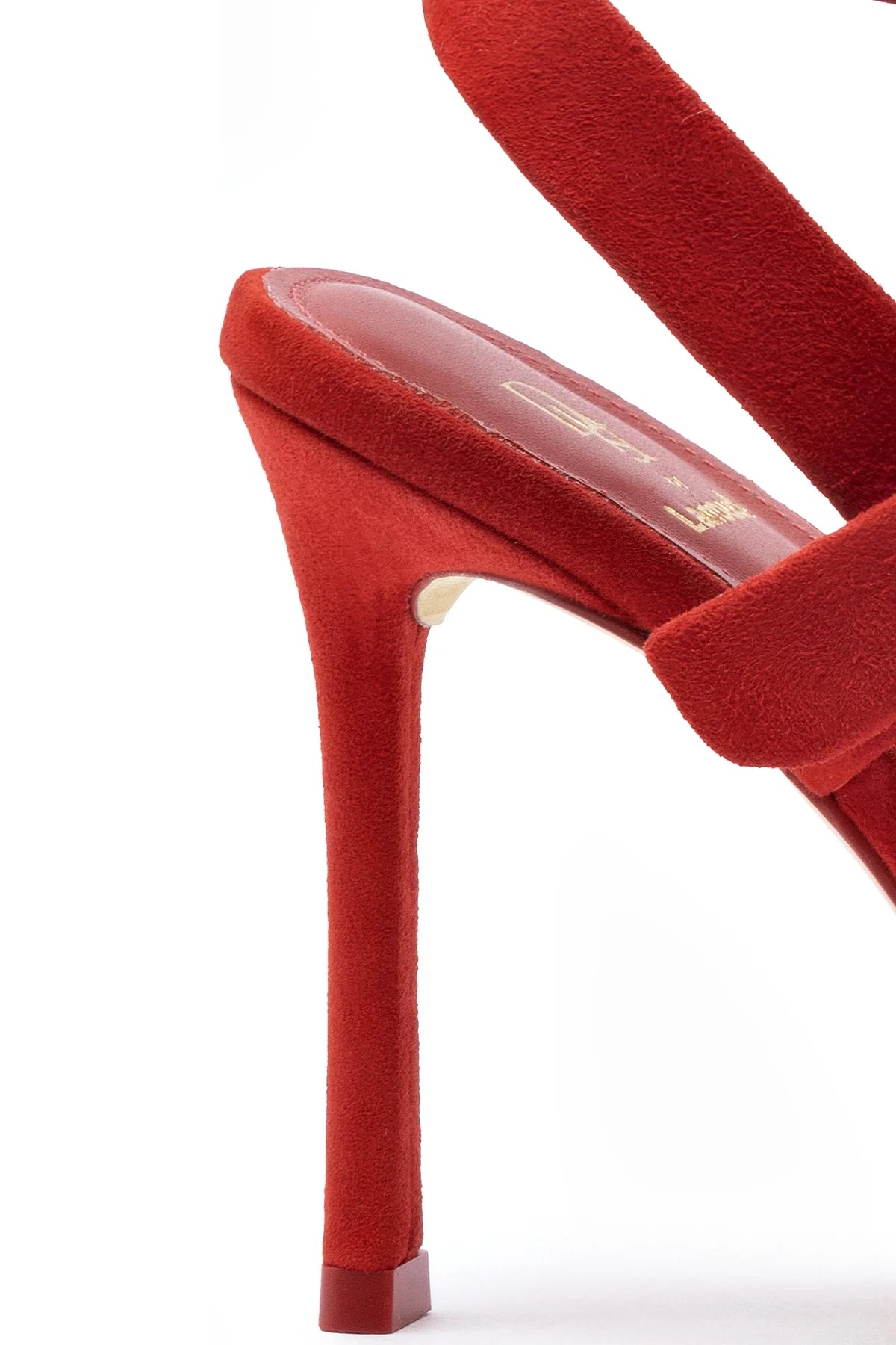 Larroude Deena By Larroudé Pump In Red Suede