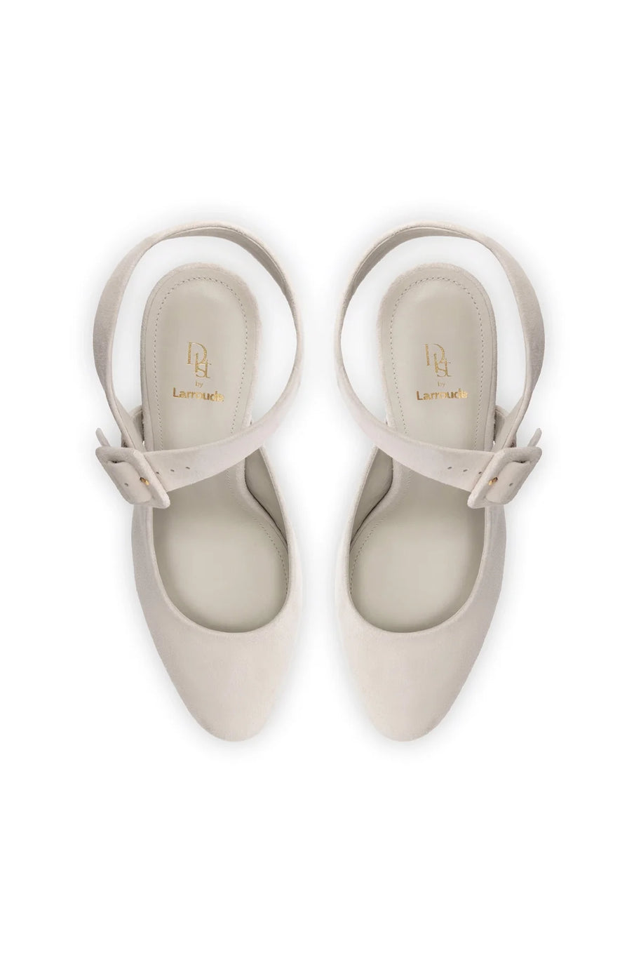 Larroude Deena By Larroudé Pump In Mushroom Grey Suede