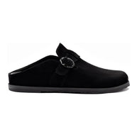 Larroude Milan Clog In Black Suede