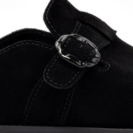 Larroude Milan Clog In Black Suede