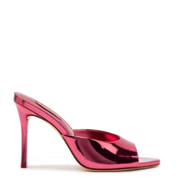 Larroude Jasmine Hi Mule In French Rose Specchio