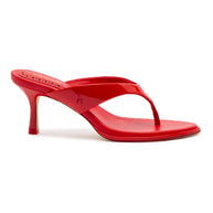 Larroude Gaia Sandal In Scarlet Leather