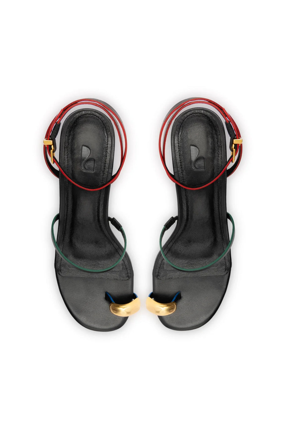 Larroude Biarritz Block In Black Leather