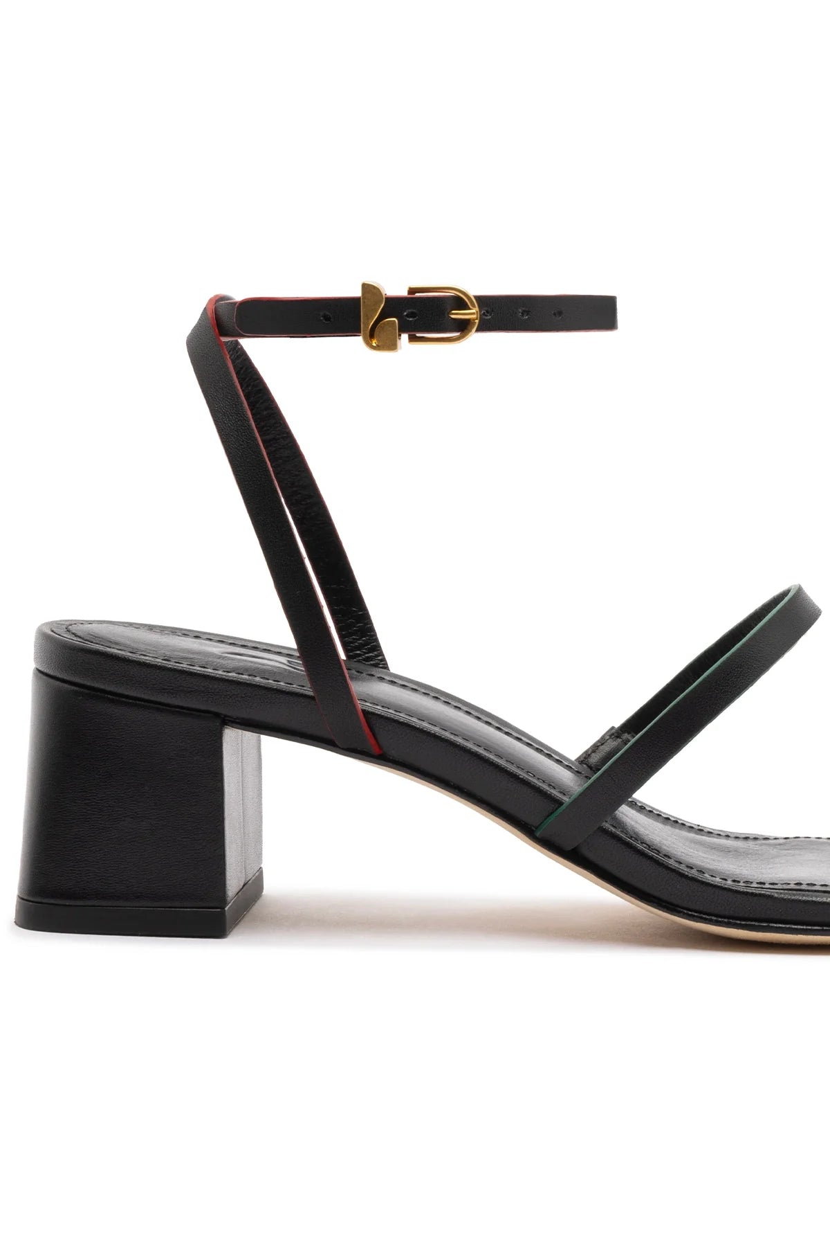 Larroude Biarritz Block In Black Leather