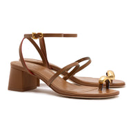 Biarritz Block In Caramel Leather