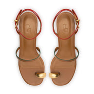 Biarritz Block In Caramel Leather