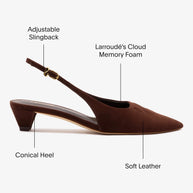 Kaitlan LL Low Pump In Brown Suede