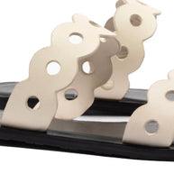 Larroude Florence Flat Mule In Ivory Leather