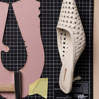 Larroude Amal Macrame Mule In Ivory Leather