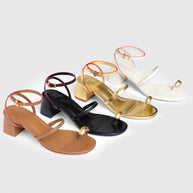 Larroude Biarritz Block In Black Leather