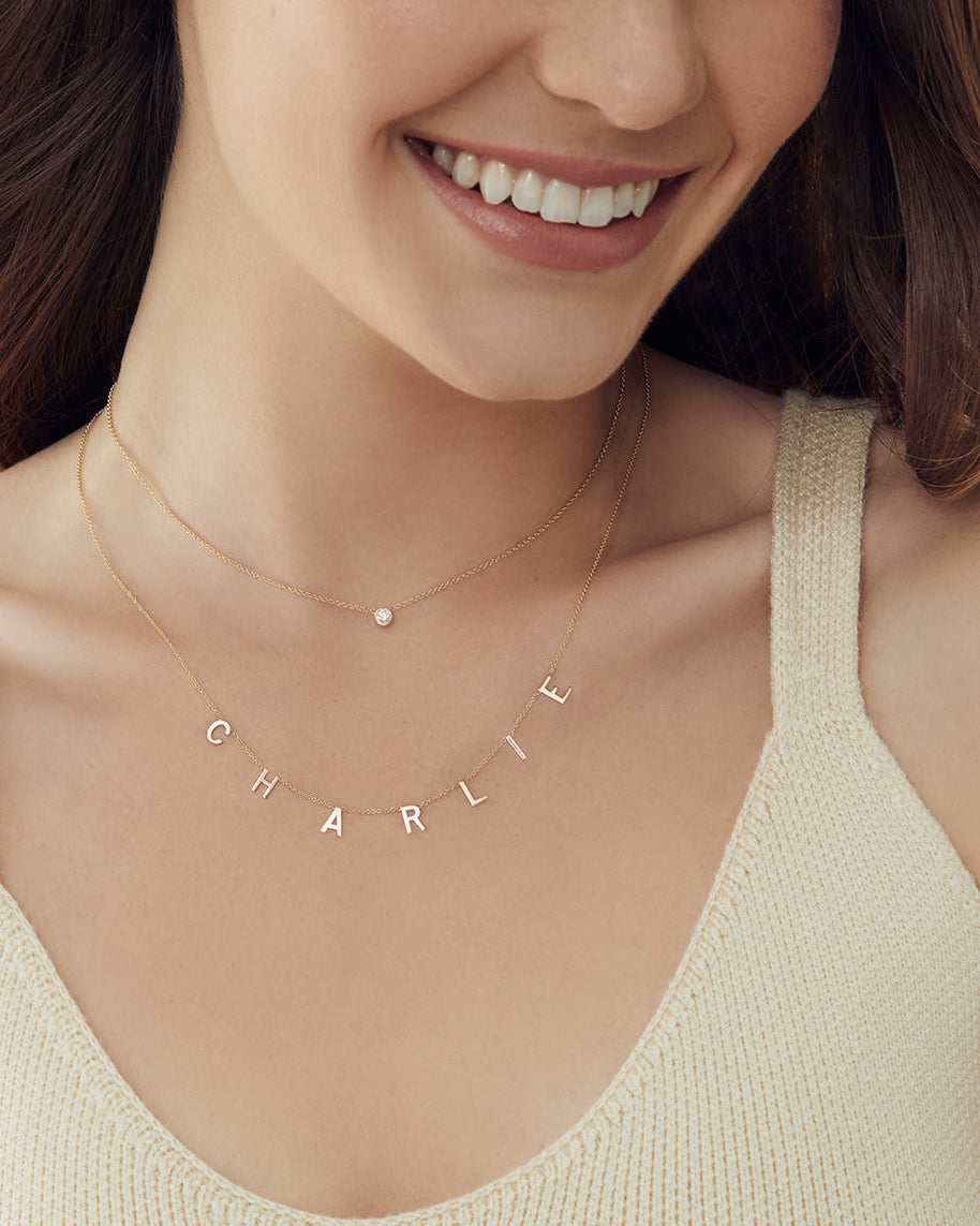Zoe Lev Large Bezel Diamond Necklace
