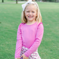 Margot Girls' Performance Skirt by LH Sport - Pickleball Pink