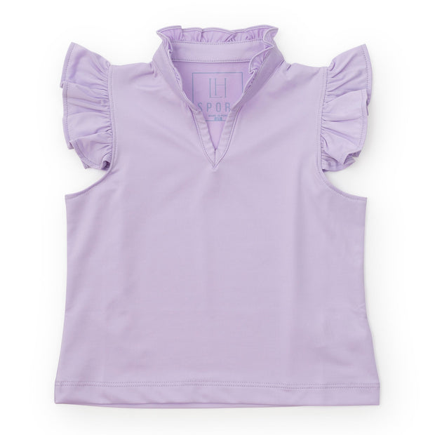 Ellie Girls' Sleeveless Performance Top by LH Sport - Lavender