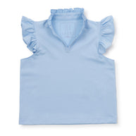 Ellie Girls' Sleeveless Performance Top by LH Sport - Light Blue