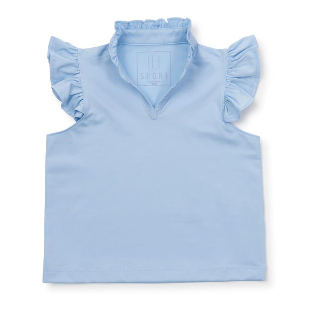 Ellie Girls' Sleeveless Performance Top by LH Sport - Light Blue