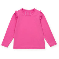 Mia Girls' Longsleeve Performance Top By LH Sport - Hot Pink