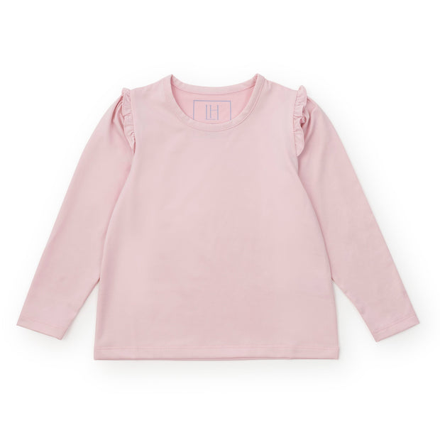 Mia Girls' Longsleeve Performance Top By LH Sport - Light Pink