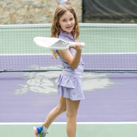 Margot Girls' Performance Skirt by LH Sport - Purple Stripes