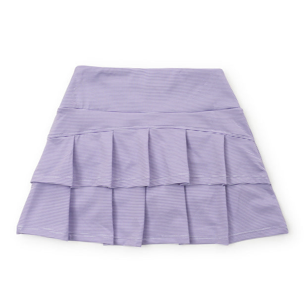 Margot Girls' Performance Skirt by LH Sport - Purple Stripes
