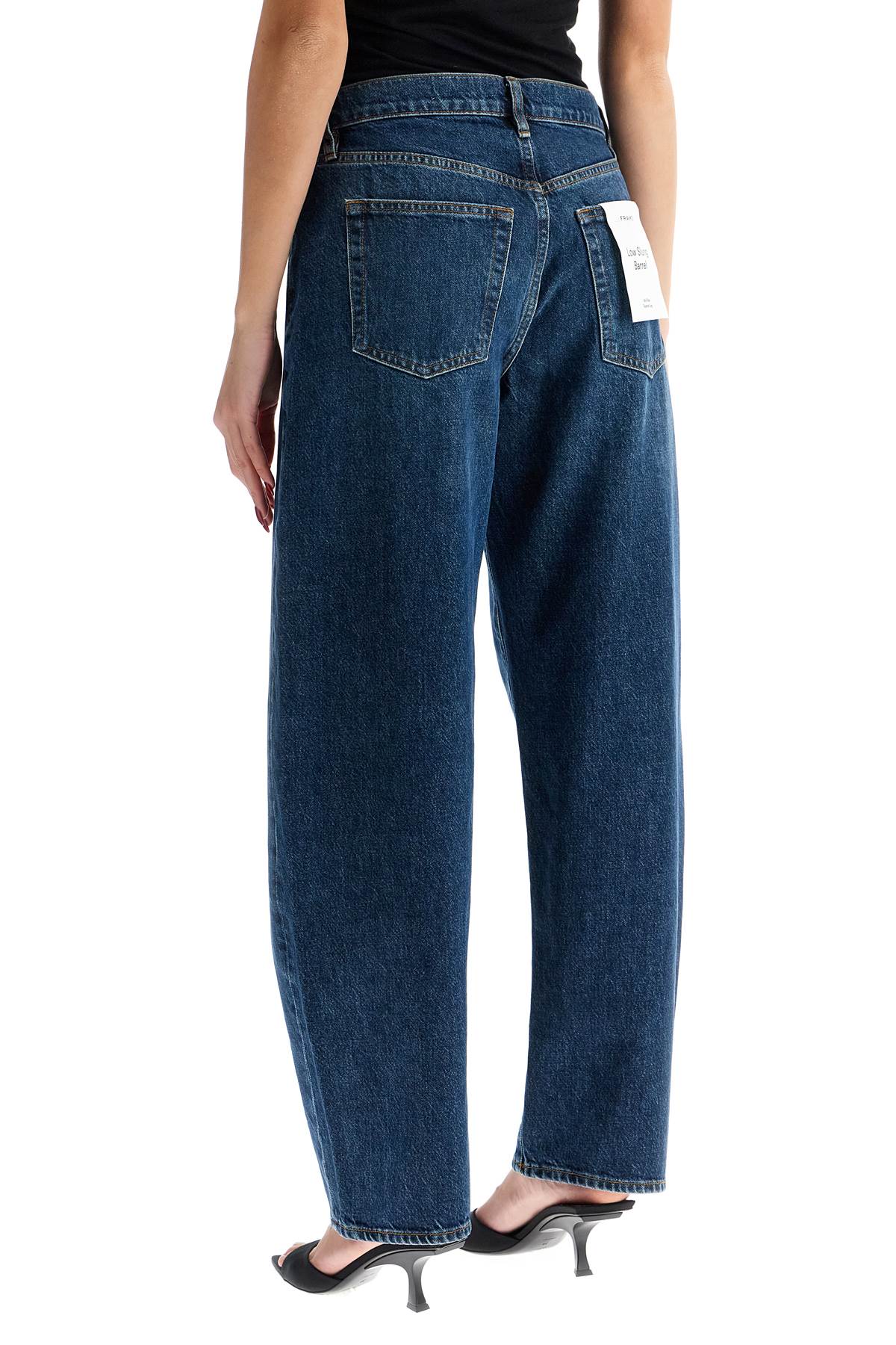 FRAME Low-Rise Barrel Cut Jeans