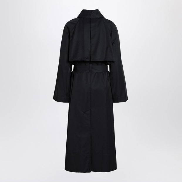 Rench Coat Harley Barbour The Edit By Alexa Navy Blue