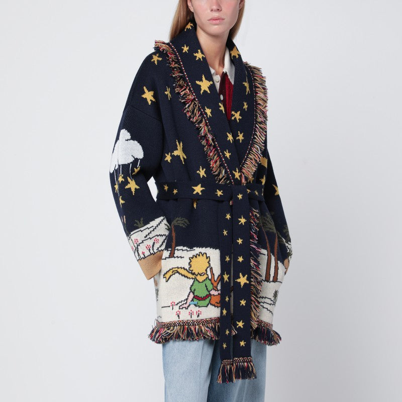 Alanui Midnight Blue The Little Prince Cardigan