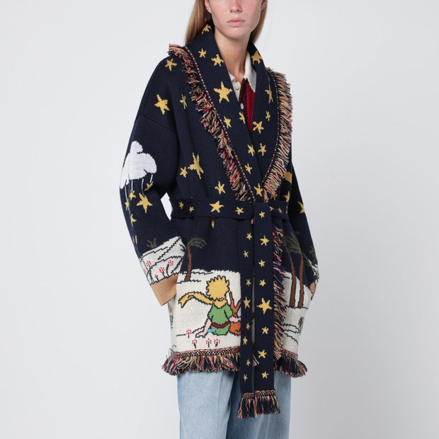 Alanui Midnight Blue The Little Prince Cardigan