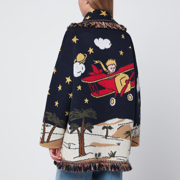 Alanui Midnight Blue The Little Prince Cardigan