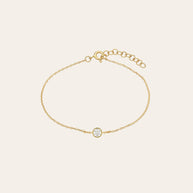 Zoe Lev Large Bezel Diamond Bracelet