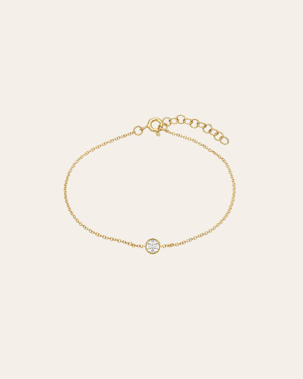 Zoe Lev Large Bezel Diamond Bracelet