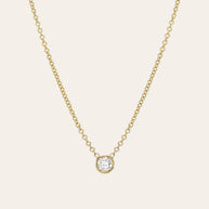 Zoe Lev Large Bezel Diamond Necklace