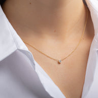 Zoe Lev Large Bezel Diamond Necklace