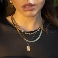 Zoe Lev 14k Gold Large Open Link Chain Necklace