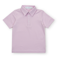 Will Boys' Performance Polo by LH Sport - Pink Stripes