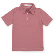 Will Boys' Performance Polo by LH Sport - Red Stripes