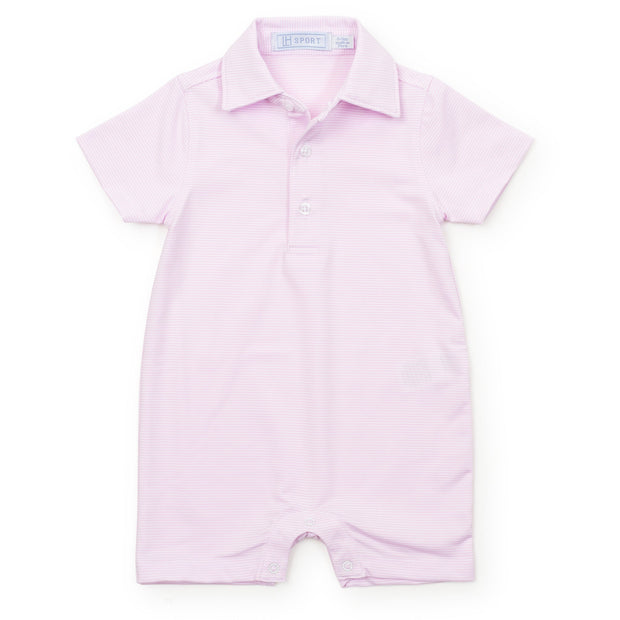 Austin Boys' Performance Shortall By LH Sport - Pink Stripes
