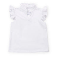 Ellie Girls' Sleeveless Performance Top by LH Sport - White