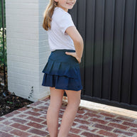 Margot Girls' Performance Skirt by LH Sport - Navy