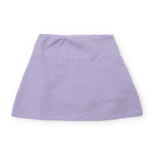 Margot Girls' Performance Skirt by LH Sport - Purple Stripes